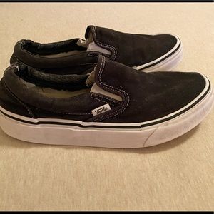 Black slip on vans